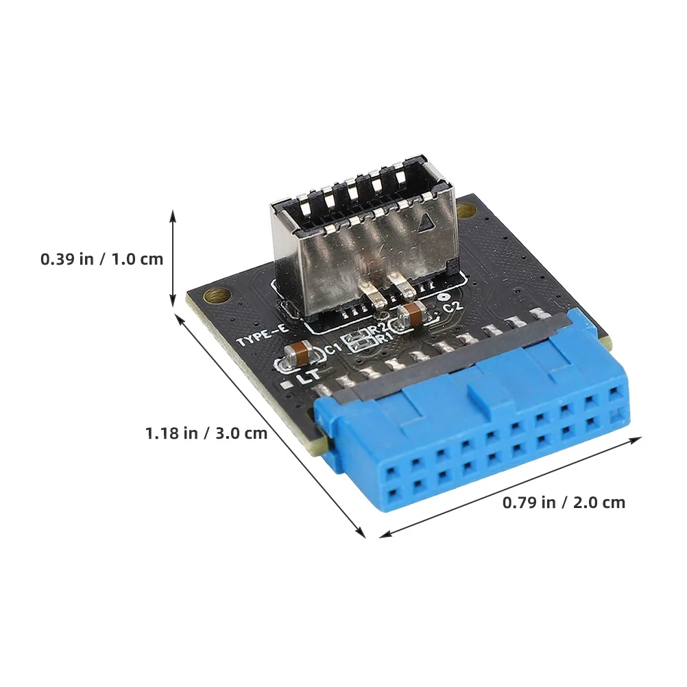 

USB Front Panel Adapter USB 3.0 19Pin to 20Pin Pci Bracket Converter Stable Performance Internal Connector Expansion Card