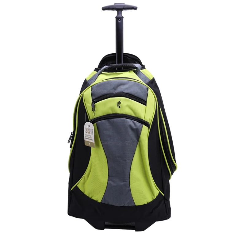 

Men Travel Trolley Backpack bag carry on wheeled Backpack Cabin Rolling Luggage Bag School Trolley Backpack Bag for Teenagers