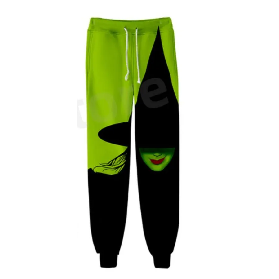 WICKED The Musical Elphaba Sweat Pants 3D Joggers Pants Casual Trousers Men/Women Hip Hop Sweatpants Pantalon Homme Streetwear