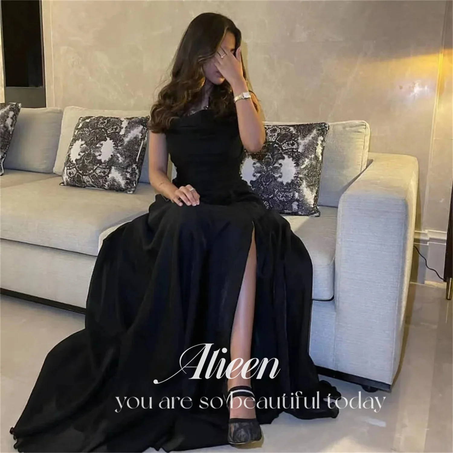 Aileen Strapless Elegant Woman Wedding Party Dress Luxury Evening Dresses 2024 Gala Prom Graduation Luxurious Women's Saudi Long