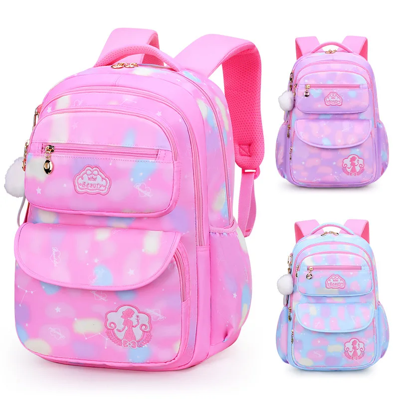 bolsas escolares primarias ortopedicas para meninas mochila infantil mochila de grande capacidade cor gradiente notas 136 01