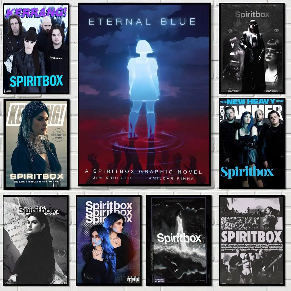 Spiritbox band Poster Self-adhesive Decal Living Room Bedroom Party Bar Decor Moisture-proof Fade-resistant