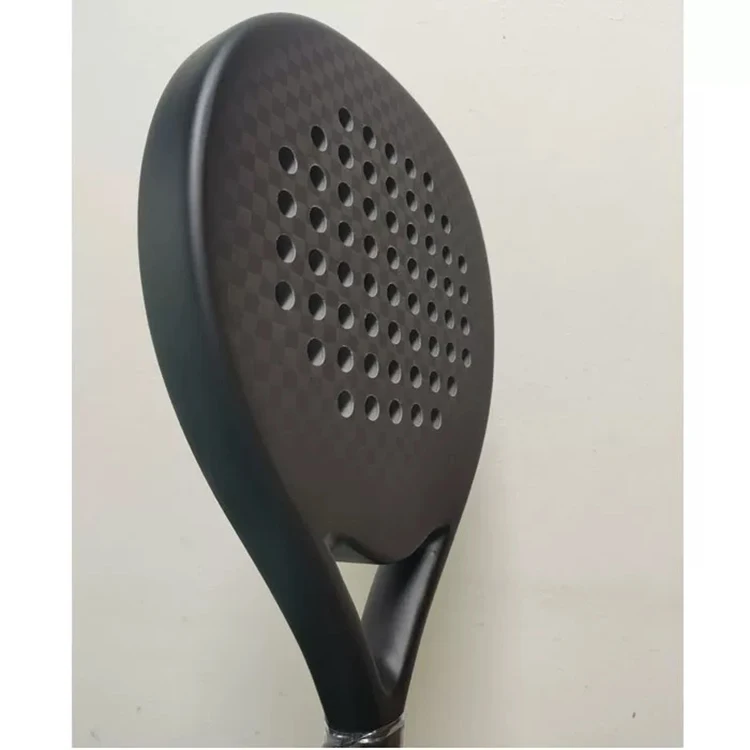 Professional Carbon fiber material 12K padel racket with EVA core, full carbon frame stable performance full private label custo