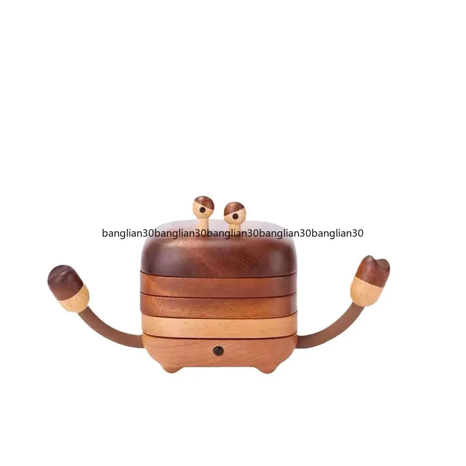 

Wooden Crab Magnetic Solid Wood Anti-scalding Insulation Tea Ceremony Tea Saucer Restaurant R Cute Creative Home Decoration