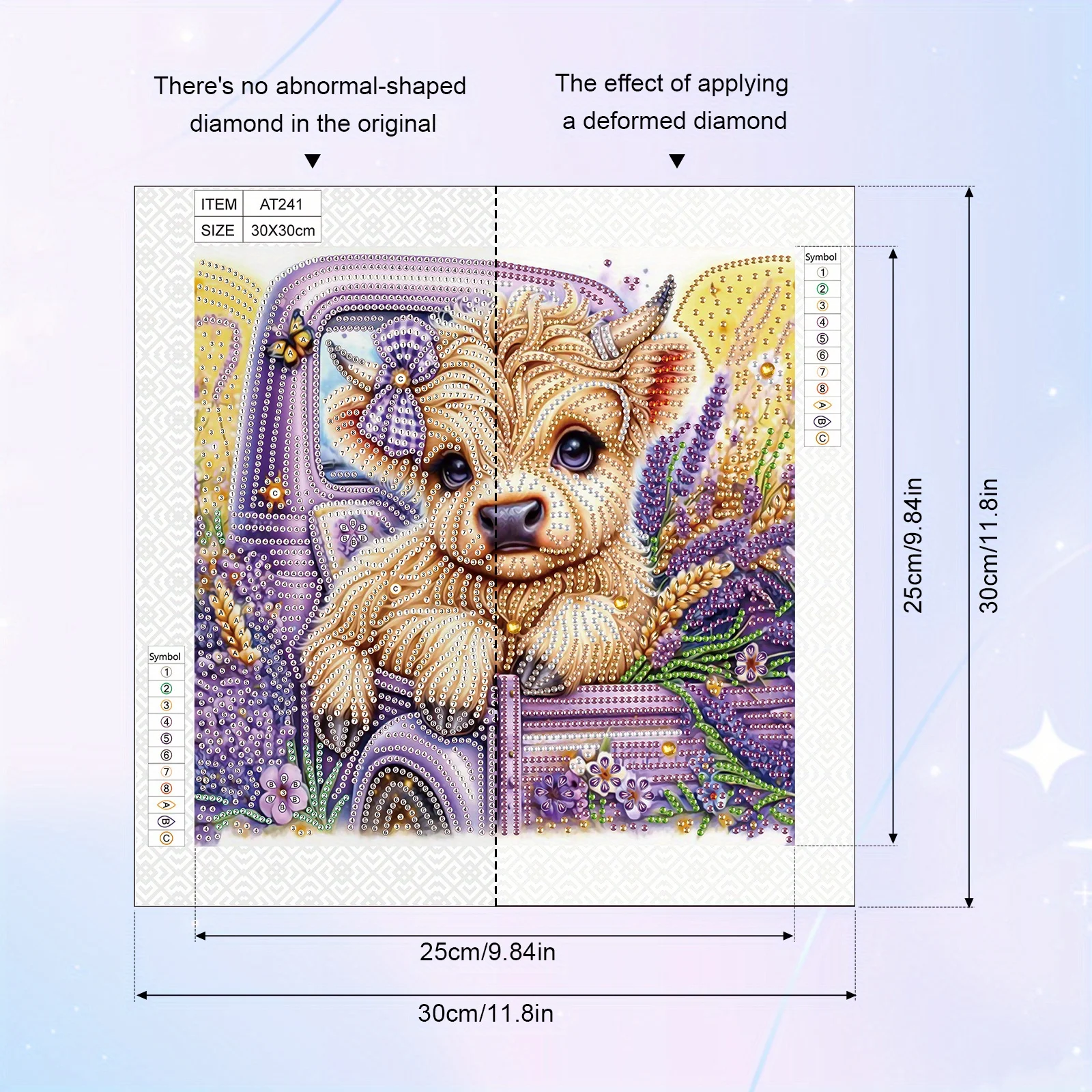 DIY Cute cow 5D Special Shape Diamond Art Kits for Beginners,Diamond Art Painting Kits for Home Wall Decoration Gift