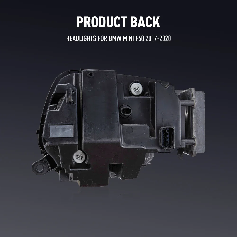 2 шт. автомобильные фары для BMW MINI F60 2017-2020, светодиодные фары DRL, дневные ходовые огни, сигнальные лампы, автоаксессуары