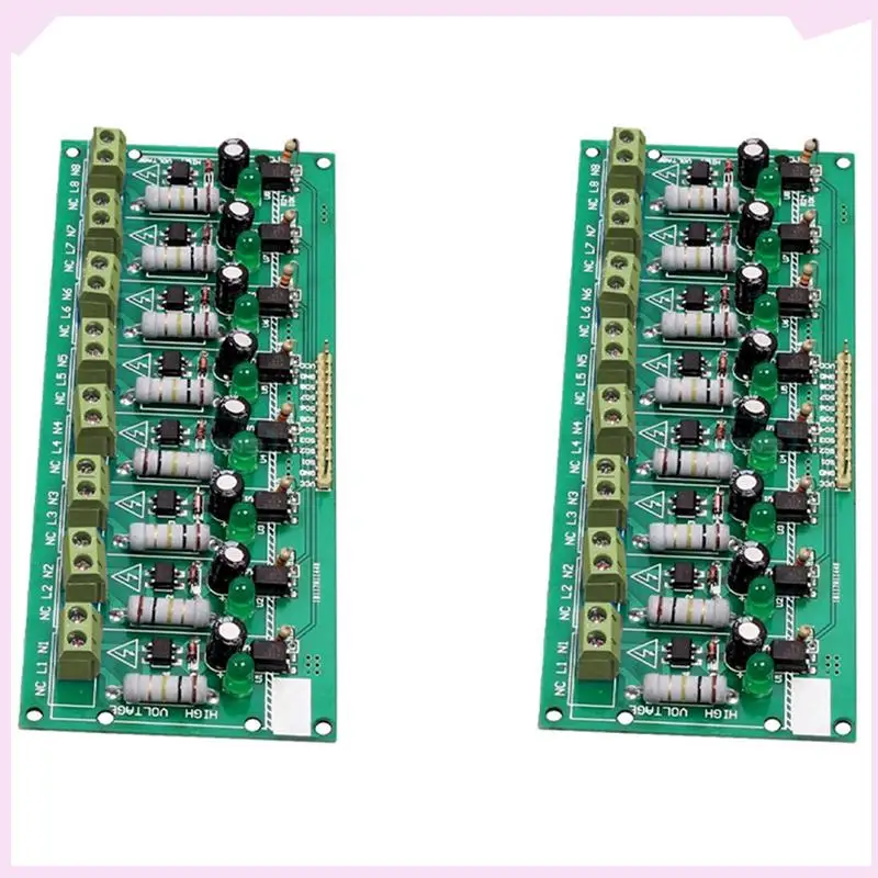 B24B 2X 8 Kanal 220 V AC Optokoppler Modul MCU TTL PLC Prozessoren Modul