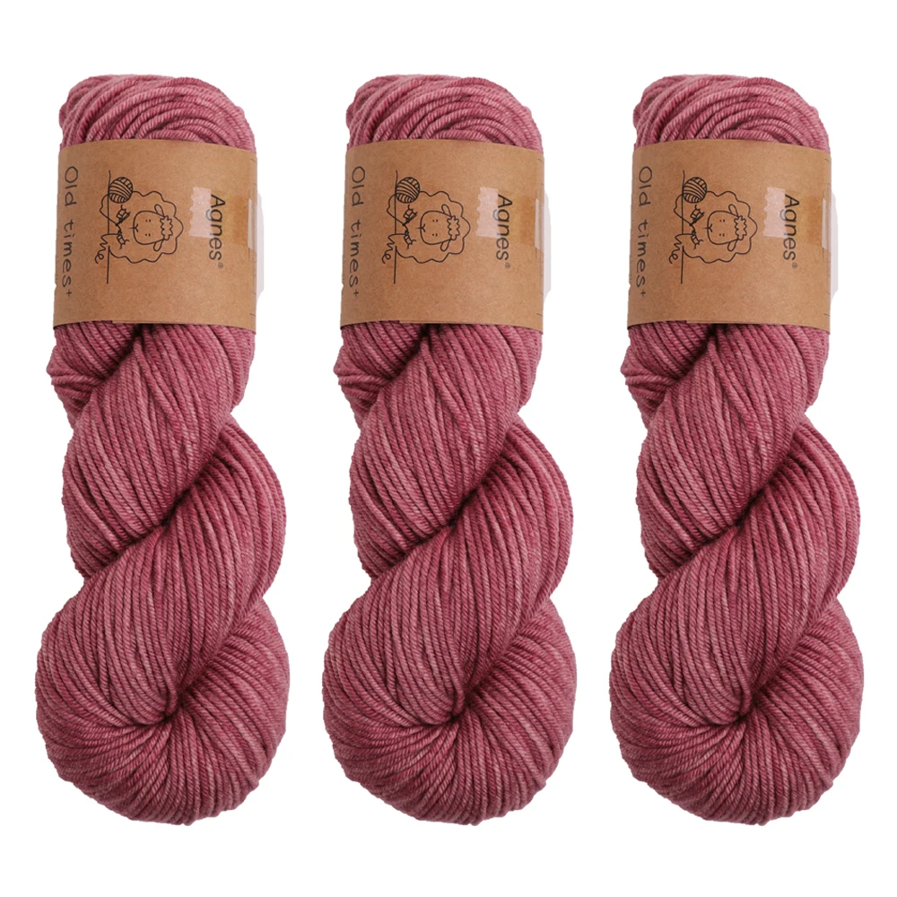 3 stks Breigaren Merinowol Hand Zachte Trui Sjaal Hoed Geweven Regenboog Baby DK Draad 100g/Strand