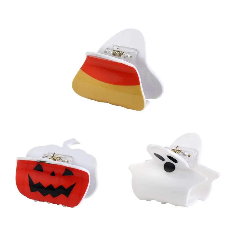 

Funny Halloween Pumpkin Hair Claw Acrylic Pumpkin Ghost Claw Clip Hair Accessories Shark Clip Pumpkin Crab Clip Female/Girls