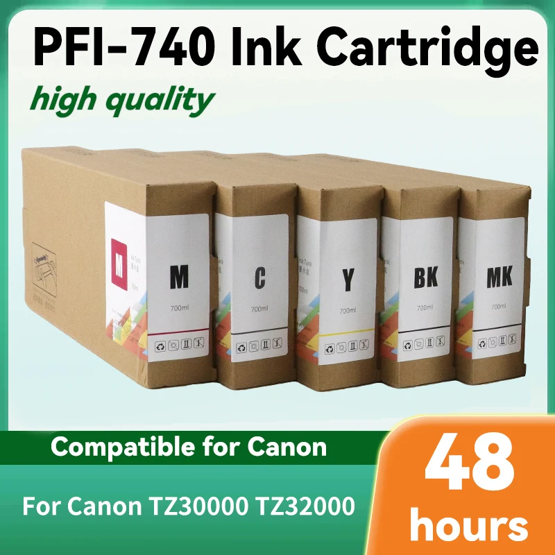 700ML 1piece pigment Ink Cartridge PFI-740 PFI740 Compatible For Canon TZ30000 TZ32000 Printer