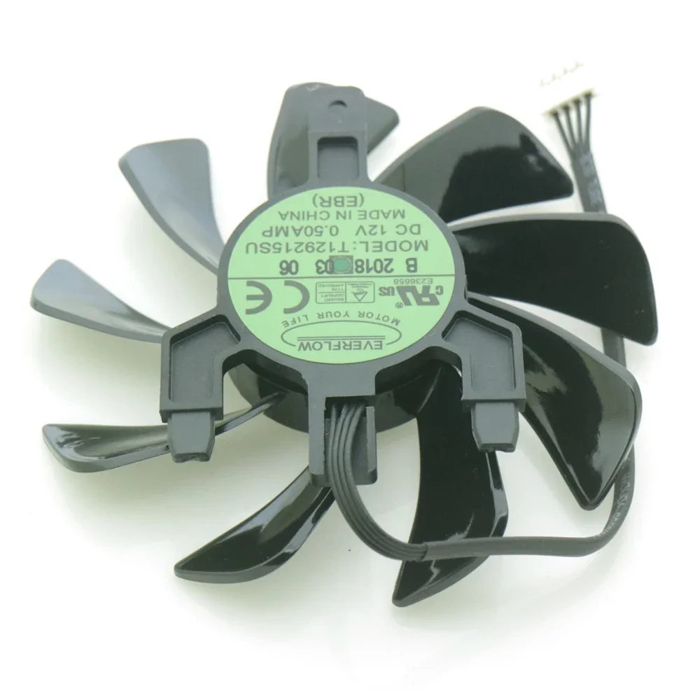 T129215SU 12V 0.50AMP 4Pin 85mm VGA Fan For Sapphire RX570 470D ITX OC R9 370 Graphics Card Cooler Cooling Fan