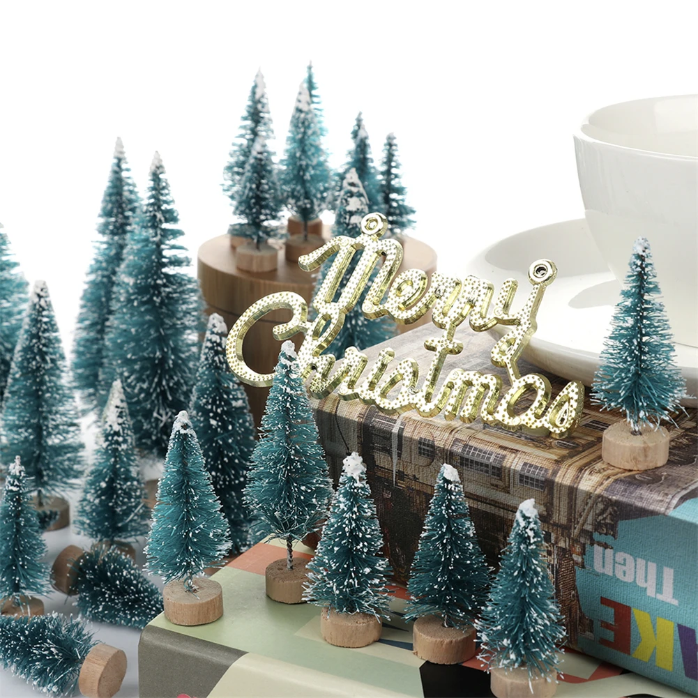 Perlengkapan Pohon Natal Lengkap: 6 Karangan Bunga + Pelat Nama yang Dapat Disesuaikan + Kotak Hadiah Termasuk