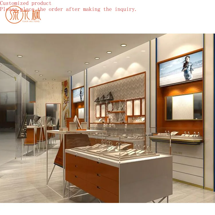 

Store Interior Design Display Jewelry Showcase Brand Custom Jewelry Making Work Furniture Manufacturer
