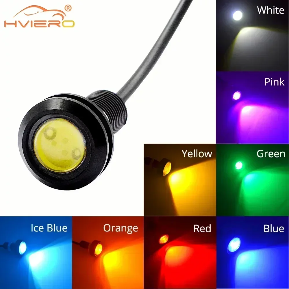 

18MM Car Eagle Eye DRL Lamp LED Red Backup Reversing Parking Brake Turn Signal Lamps Daytime Running Lights Motorcycle Fog Light