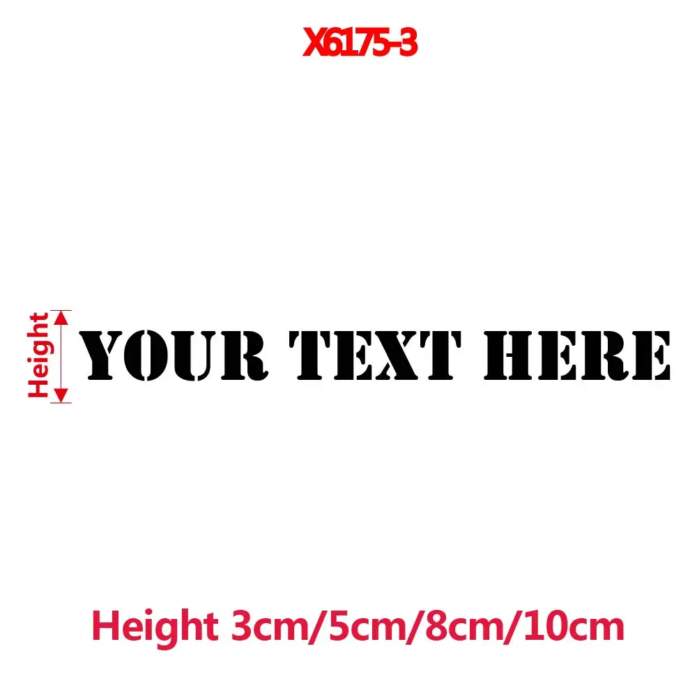 1pc Newest Customized Text Car Stickers And Decals For Bumper Decor Custom Text Funny Sticker On Car Stickers And Decals Rear