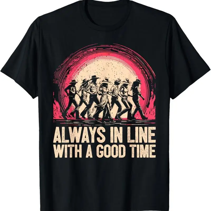 Line Dancer In With A Good Time Dance T Shirt
