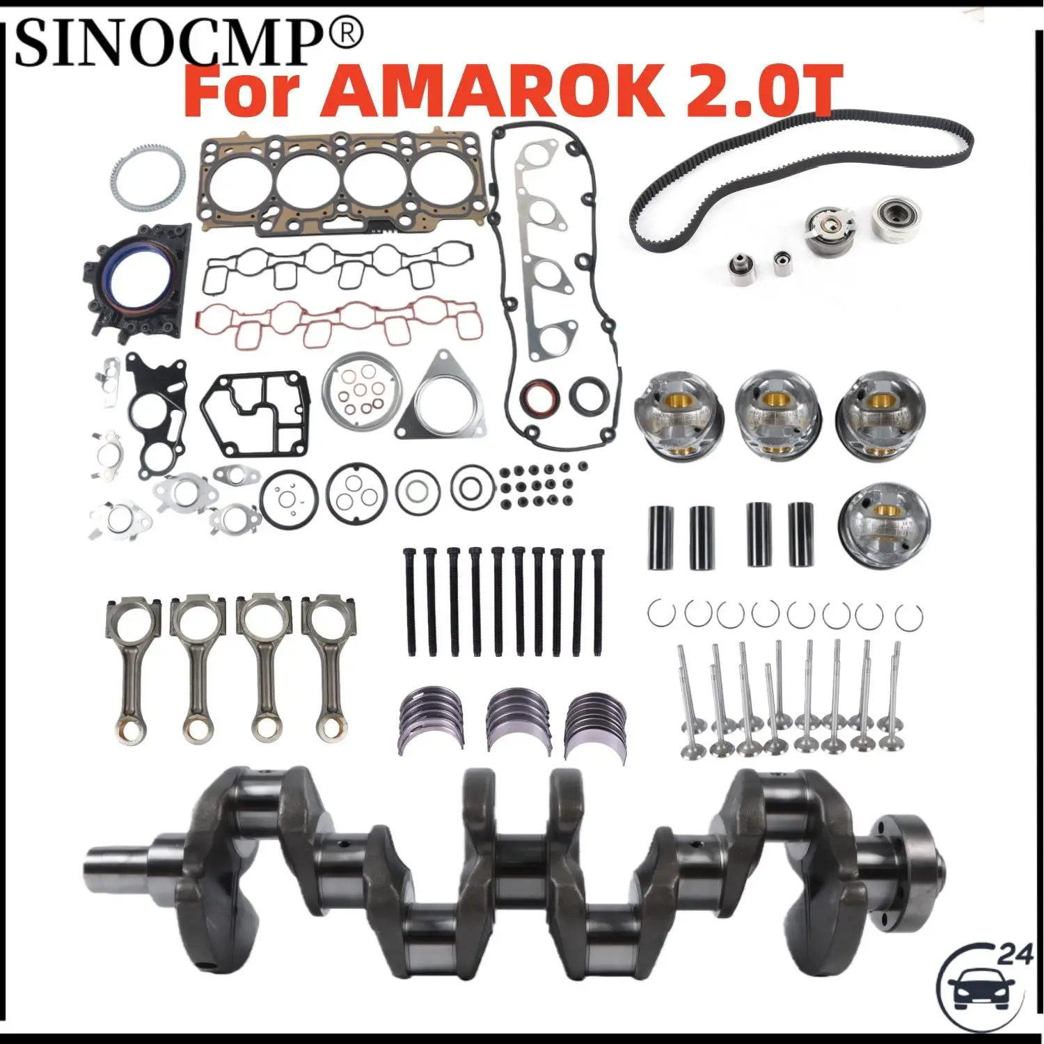 

2.0TDI Enigne Overhaul Rebuilding& Piston & Bearing Kit w/ Crankshaft Rods For Volkswagen Amarok Pickup 2.0L Diesel Engine Kit