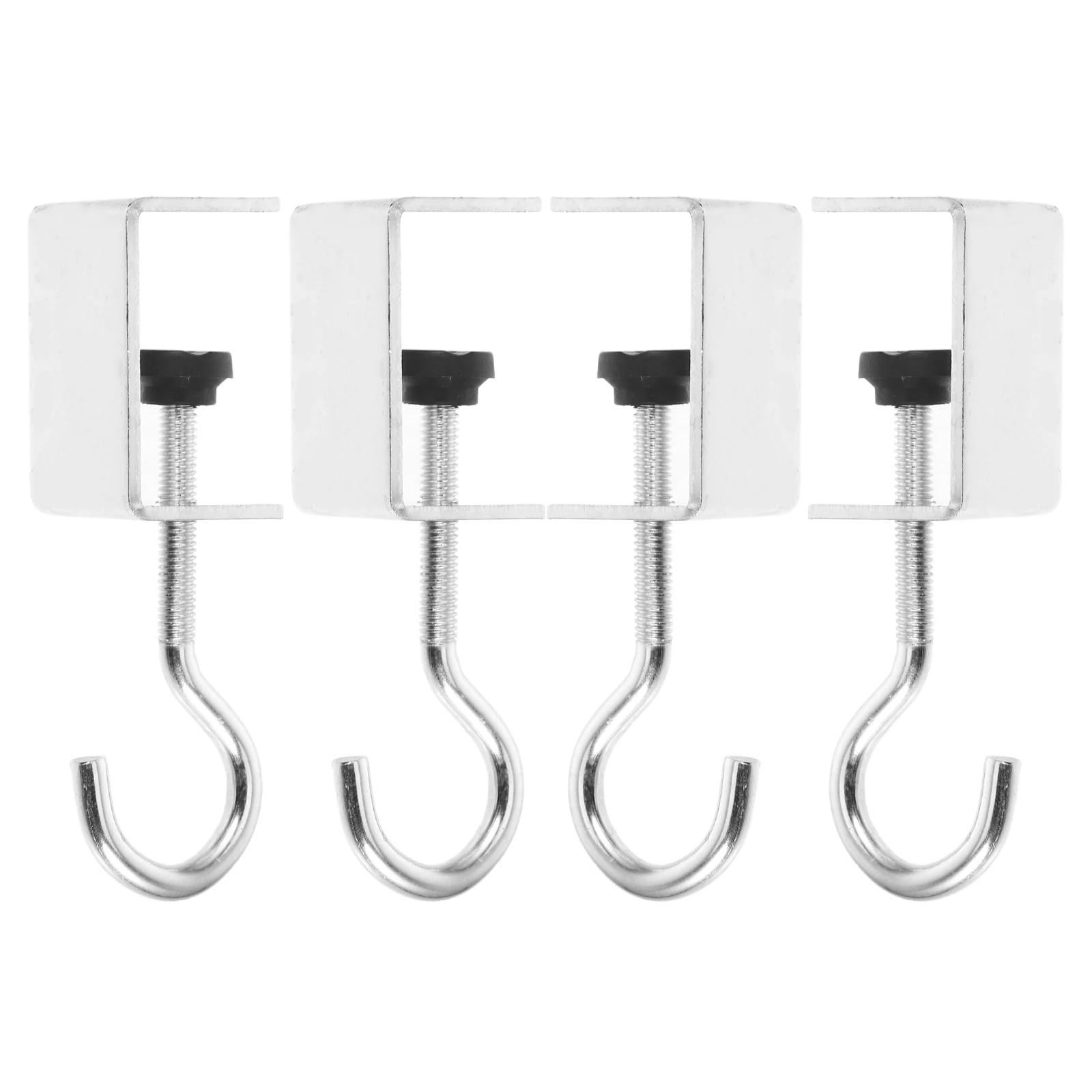 

4pcs Desk Mount Hooks Clamp Table Accessories Bag Holder Backpack Organizer Headphone Stand Iron Hanger Multifunctional