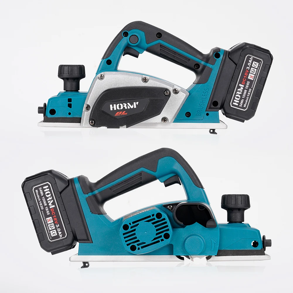 Brushless Cordless Electric Planer 15000RPM Electric Hand Planer Home DIY Furniture Wood Cutting Tool for Makita 18V Battery