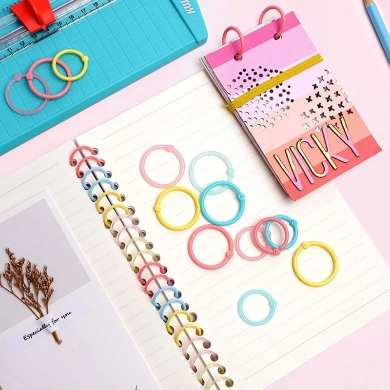 Binder Rings 10/15/30pcs Book Rings,Loose Leaf Binder Rings Indexes Card Rings Rings for School,Home or Office