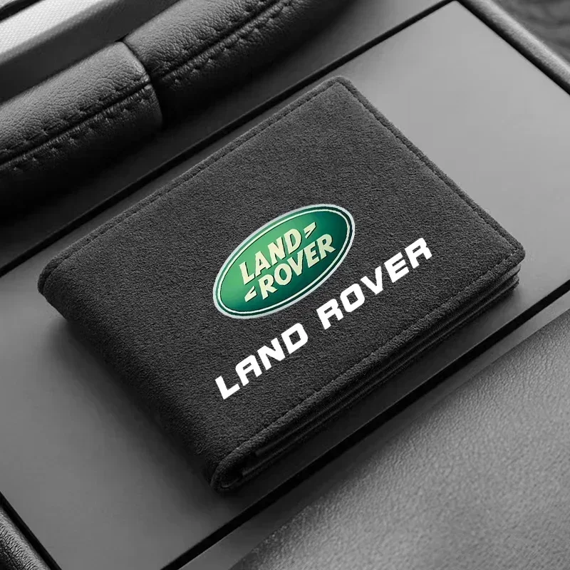 1Pcs Car Emblem Driver License Cover ID Credit Card Holder For Land Rover Range Rover Evoque Velar Defender Discovery styling