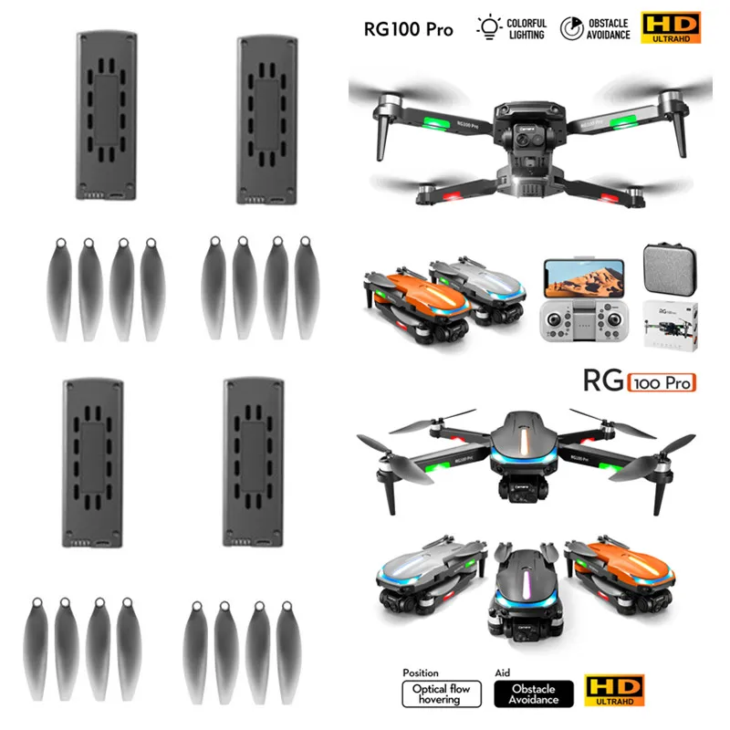 RG100 PRO RC 드론 배터리 프로펠러, 예비 부품, RG100 PRO RC 드론 장난감 액세서리, 3.7V, 2000mAh