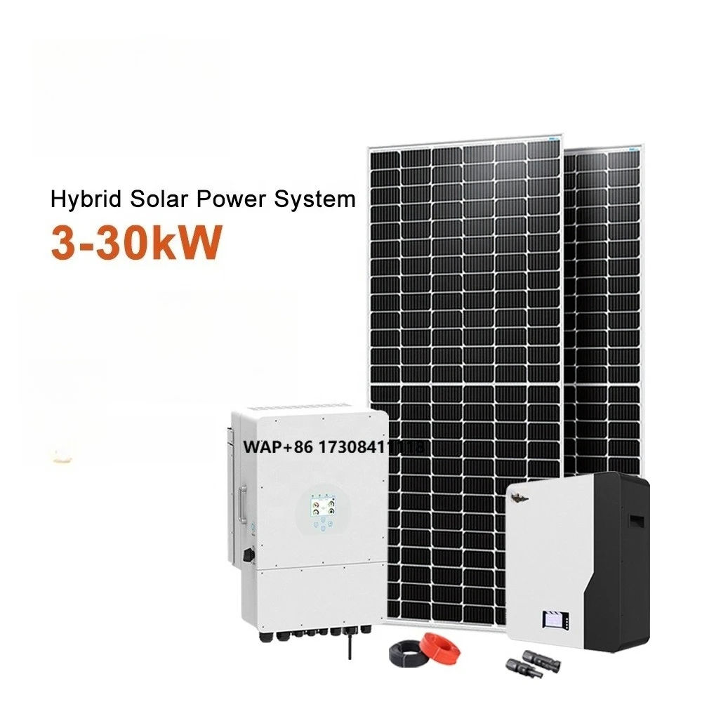 

Professional Solar Energy System 5Kw 10Kw 20Kw 30Kw Hybrid Solar System With Battery Storage Set