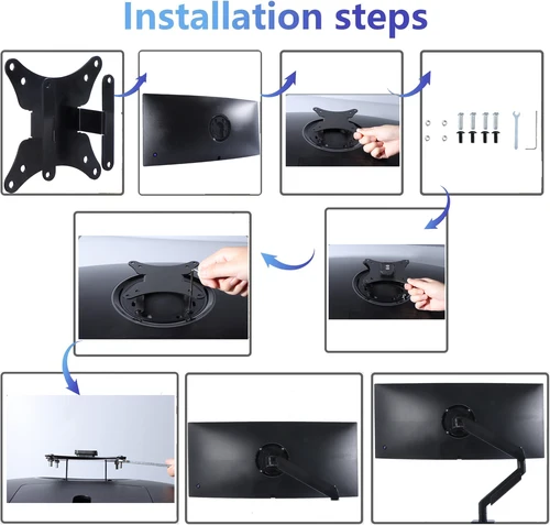 Imagen 2 del producto Nuevo adaptador VESA para Monitor XIAOMI Mi 27 ""34"" X27G9 G27Q G Pro 27i G34WQ G34WQi con soporte de montaje para brazos VESA 75x75 y 100x100