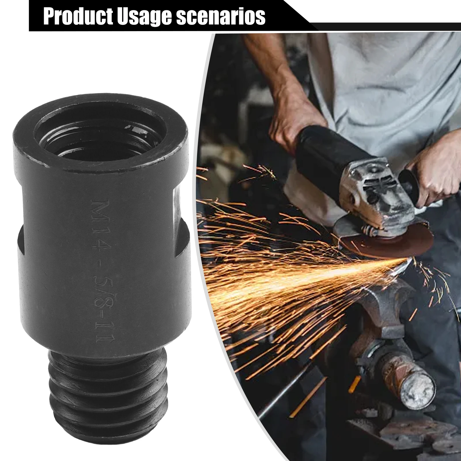 Imagem -06 - Angle Grinder Adapter Converter Adaptador Arbor Connector For Polishing Pads Backer Plate Power Tool M10 811 1pc