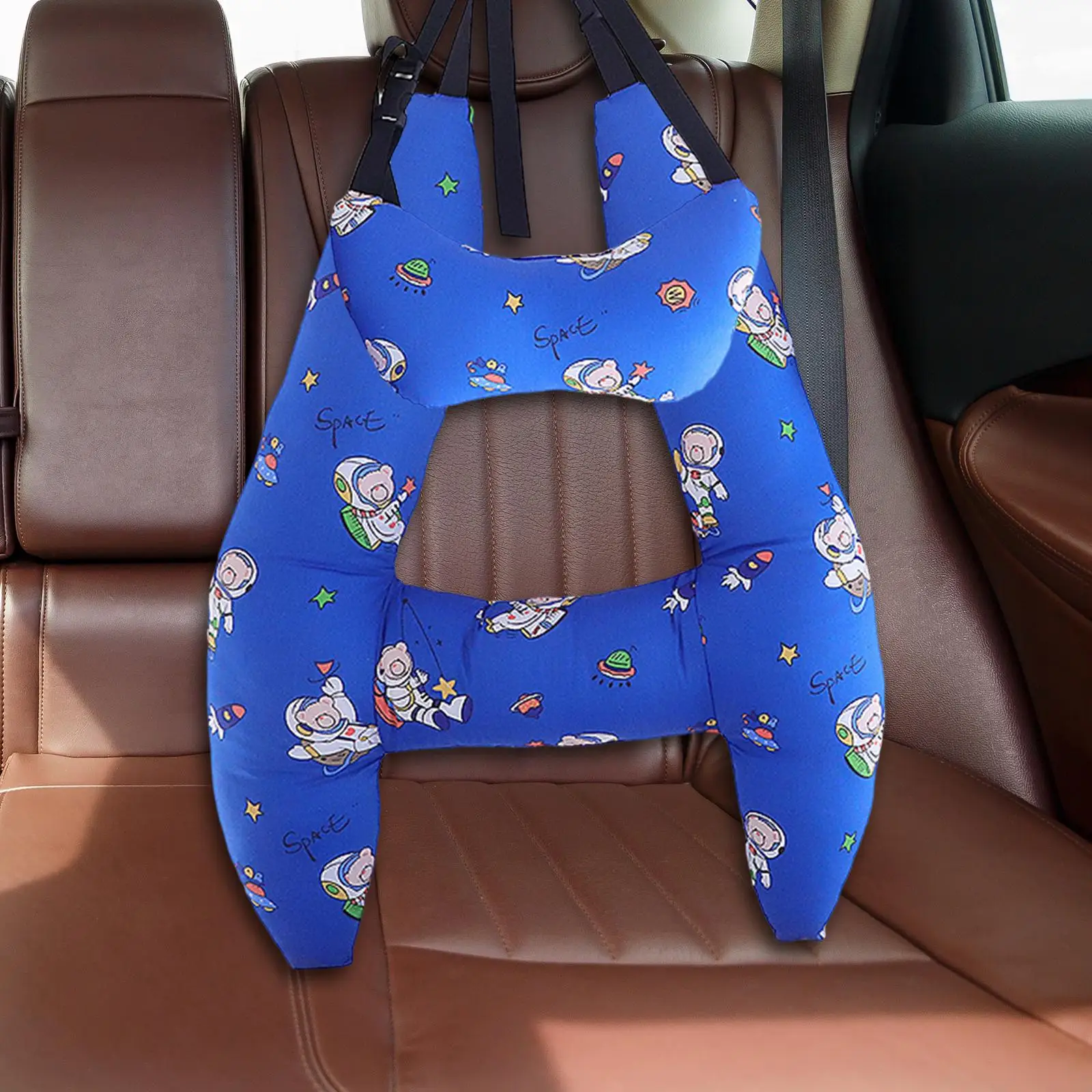 Car Travel Pillow Automotive Accessories for Long Distance Travel Easy to Install Washable Adults Kid Car Sleeping Head Support