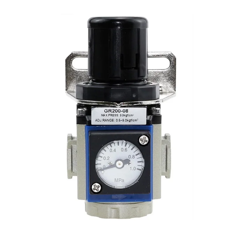 Pneumatic Source Treatment Unit Type GAR GR Series Regulater GR200-08 FRL Air Pressure Adjuster GR200-06/300-10/400-15/600-25