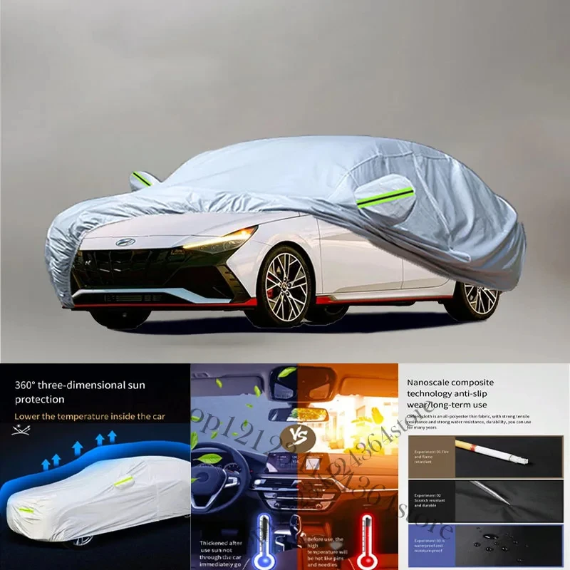 

For Hyundai Elantra Car cover Exterior Car Cover Outdoor Protection Full Car Covers Waterproof