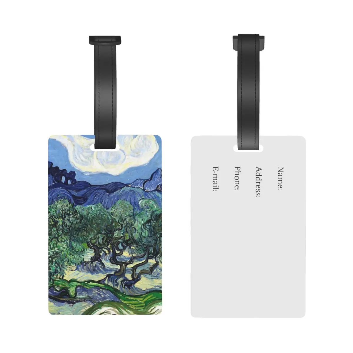 Vincent Van Gogh Olive Trees Landscape Luggage Tags Suitcase Travel Baggage Boarding Tag Portable Label Holder ID Name Address