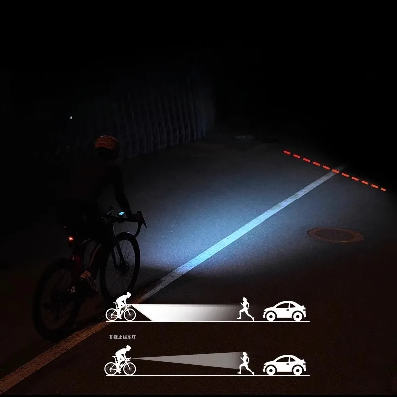 VS1200S バイクフロントライト iGPSPORT 防雨 USB 充電式自転車ライト