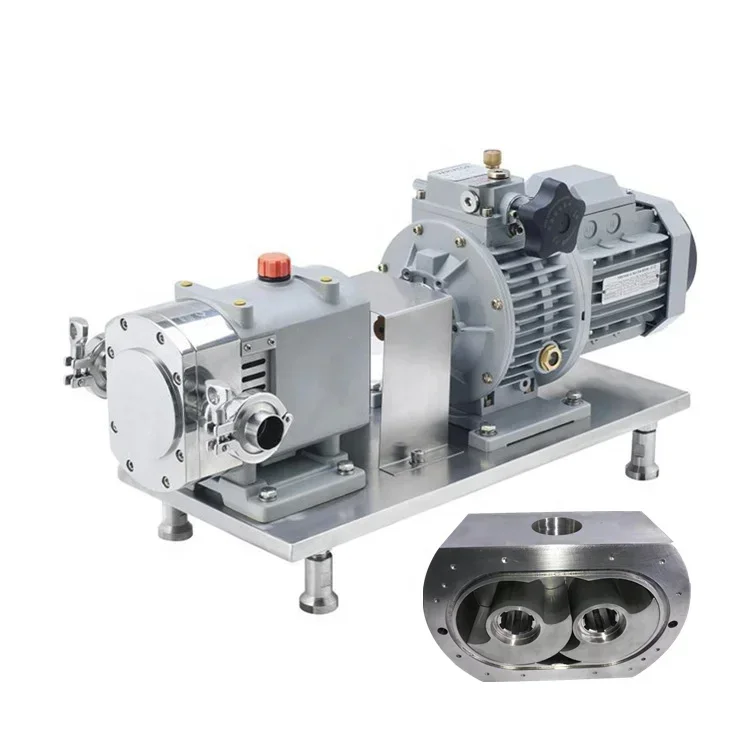 Food Grade Rotary Lobe Pump Sanitary   Stainless Steel