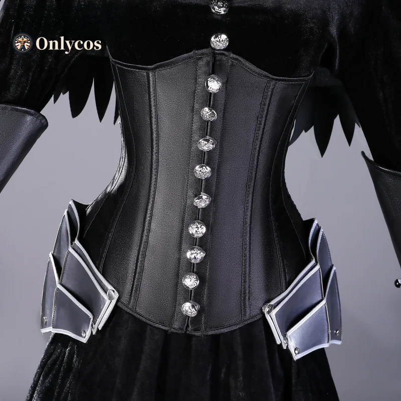 الروح المظلمة يوريا من لوندور تأثيري حلي كوس لعبة أنيمي زي حفلة الهالوين لعب دور الملابس الملابس Onlycos