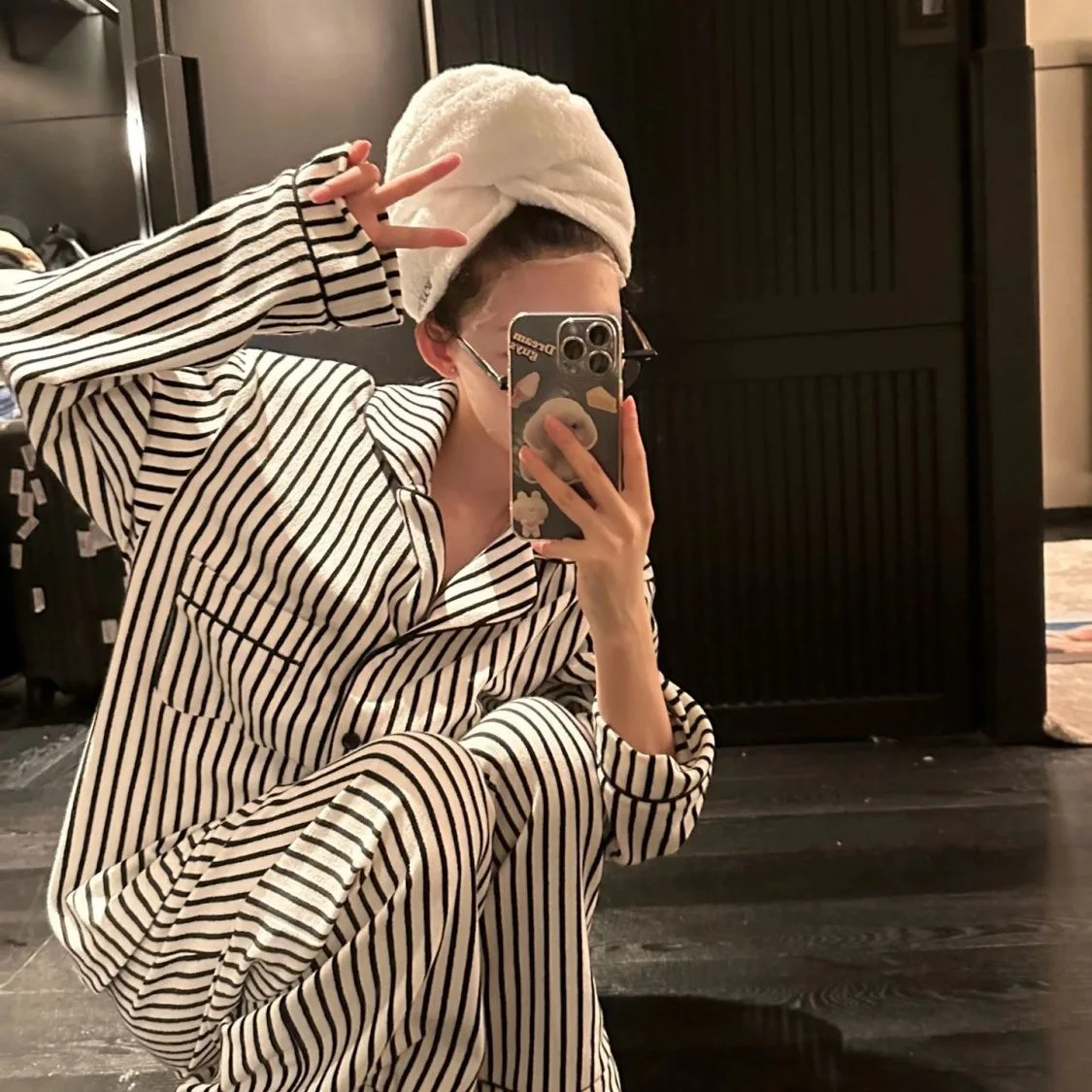 

Pjs Set Striped Pajamas Women's Pajama Set Women's Warm Winter Pajamas Fashionable Home Clothes Pajamas Cute and Soft Pajama Set