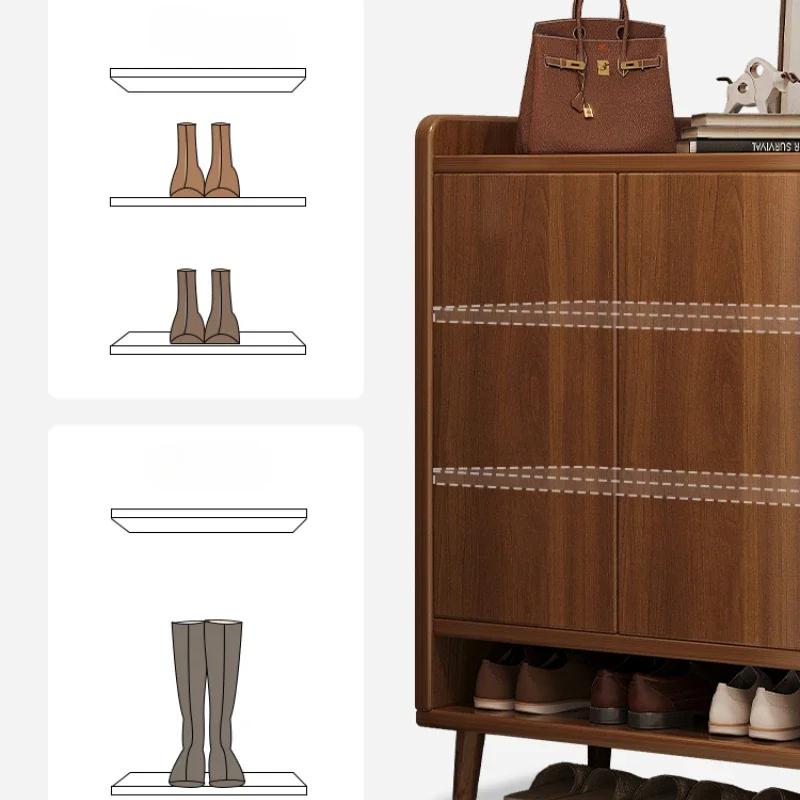 Cabinet Drawer Living Room Cabinets Balcony Furniture Vertical Space Saving Shoe Rack Hallway Stand Shoes Storage Organizer Home image 4