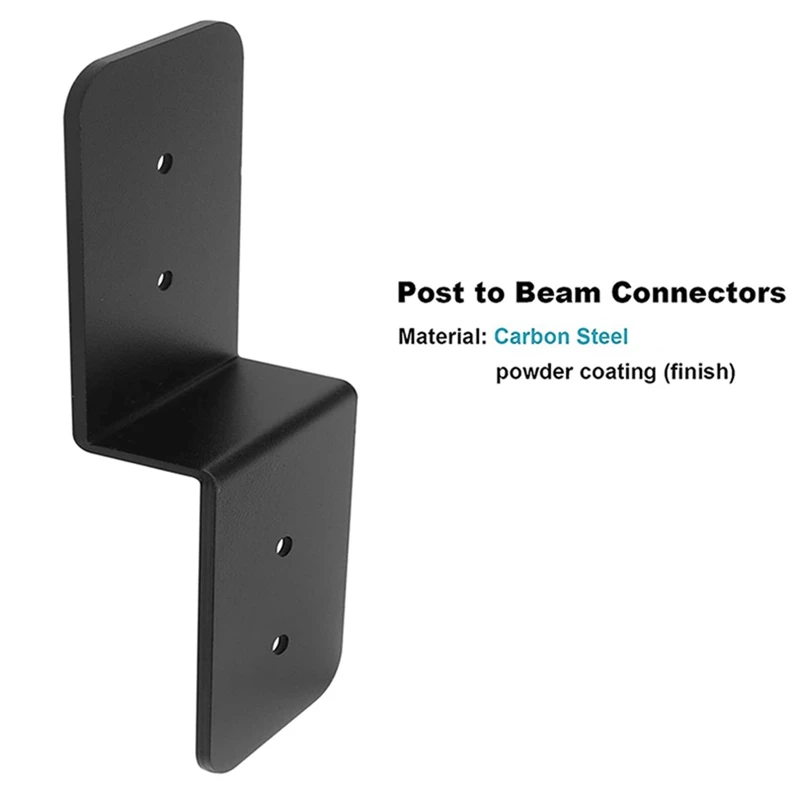 Z-Shaped Metal Column Beam Connector Heavy Beam Bracket Joist Bracket Is Used For Wooden Arbor