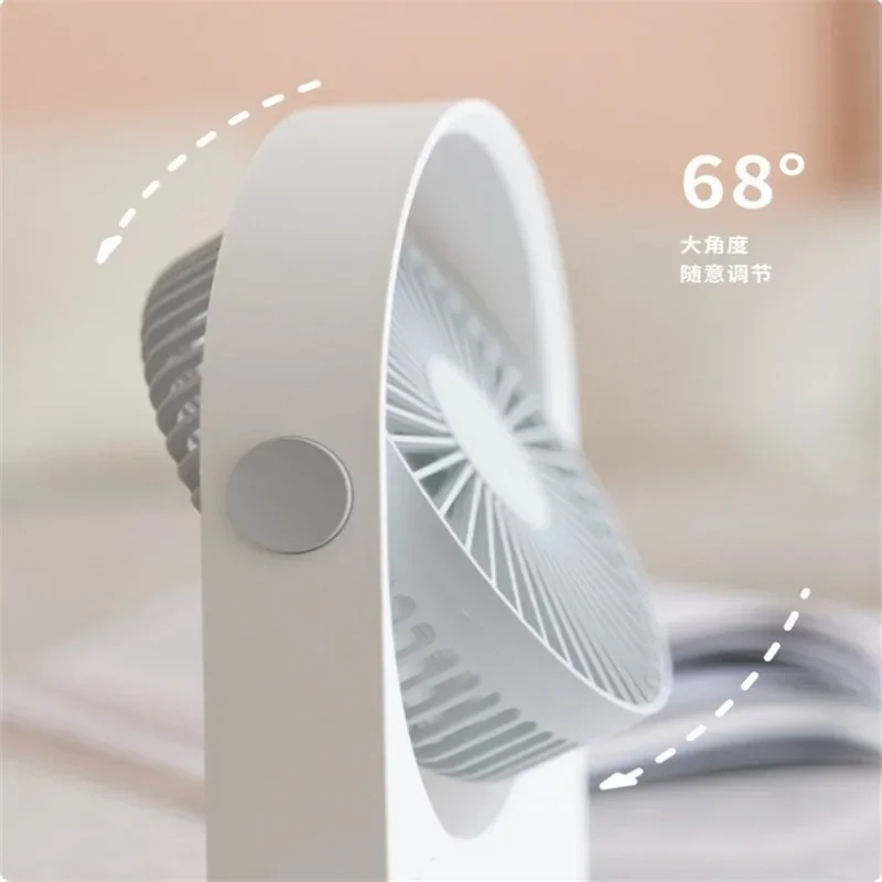 Ventilador de escritorio pequeño dormitorio USB pequeño ventilador silencioso escritorio de oficina estudiante mini carga al aire libre ultra larga resistencia fuerte enfriamiento h
