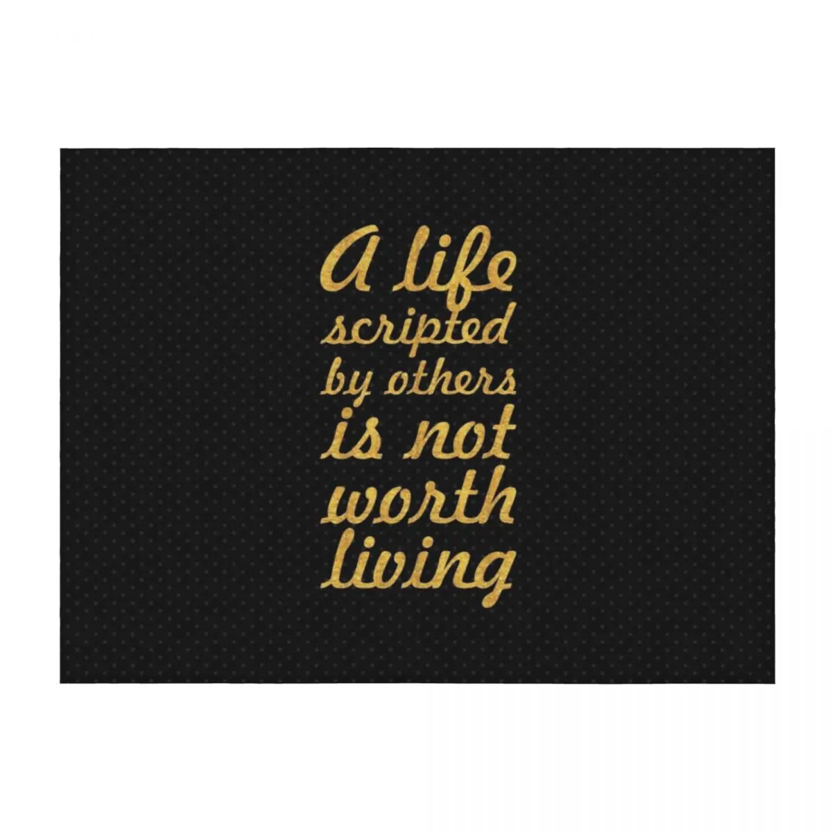 

A life scripted... Inspirational Quote Throw Blanket Single bed plaid Designers decorative Blankets