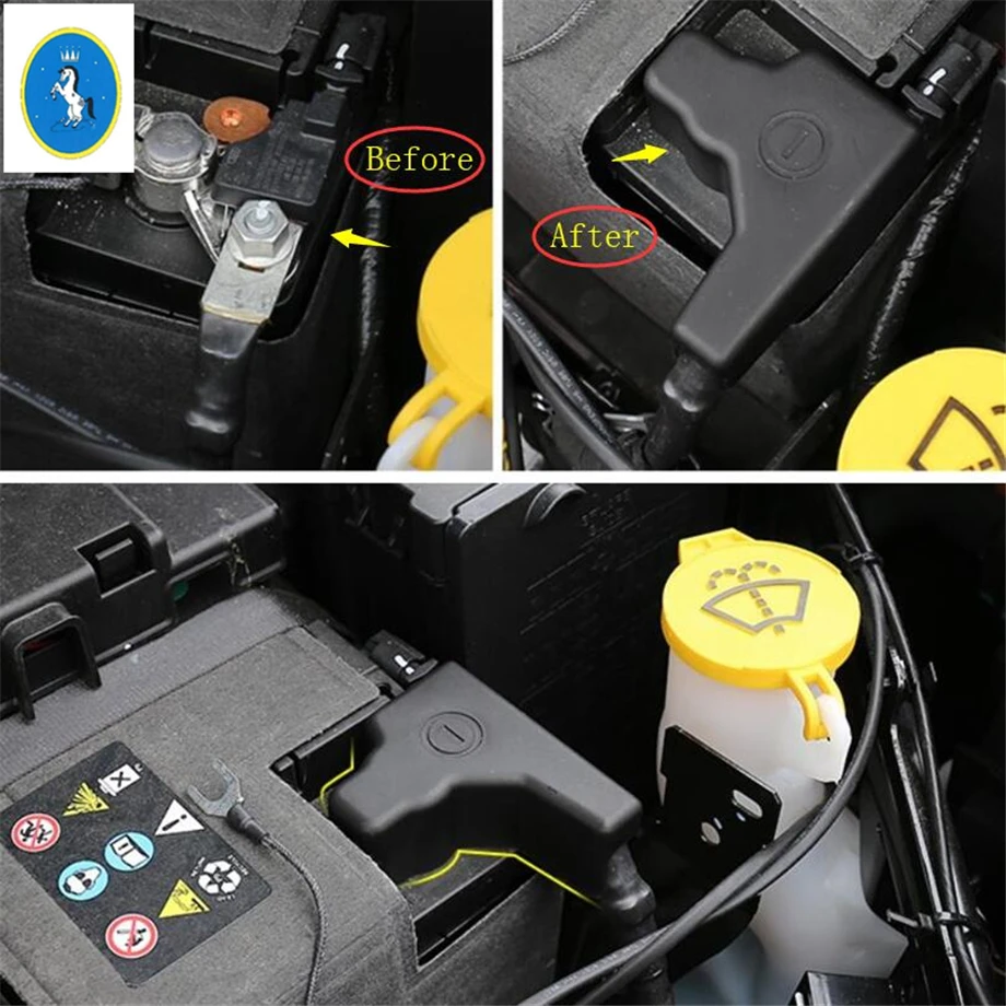 

Car Engine Battery Anode Negative Electrode Protection Kit Cover Fit For Jeep Compass 2017 - 2021 Black Interior Accessories