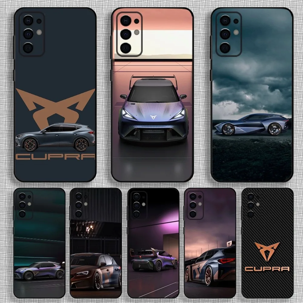 Car C-Cupra  Phone Case For Samsung S24,S21,S22,S23,S30,Ultra,S20,Plus,Fe,Lite,Note,10,9,5G Black Soft Cover