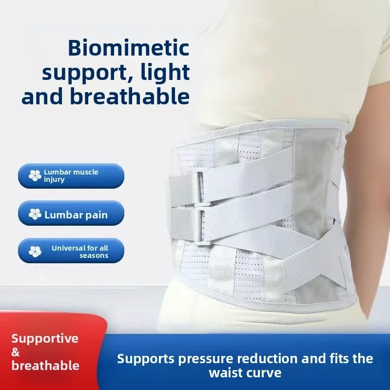 Waist Support Sports Safety Waist Belt, Summer Lumbar Support, Relief for Lumbar Disc & Muscle Strain, Unisex Back Brace