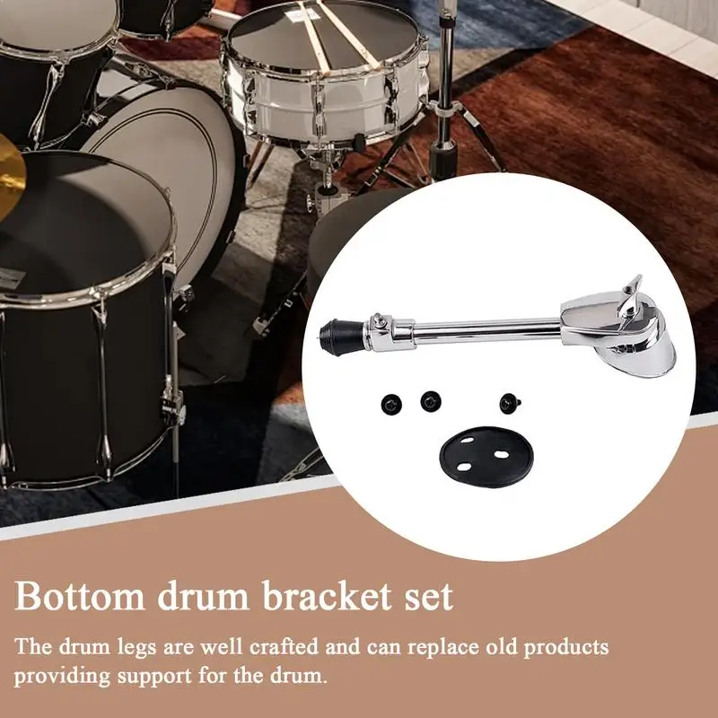 

Kick Drum Leg Drum Feet Percussion Accessory Portable Rustproof Pedal Bracket With Enhanced Stability And Durability For Studios