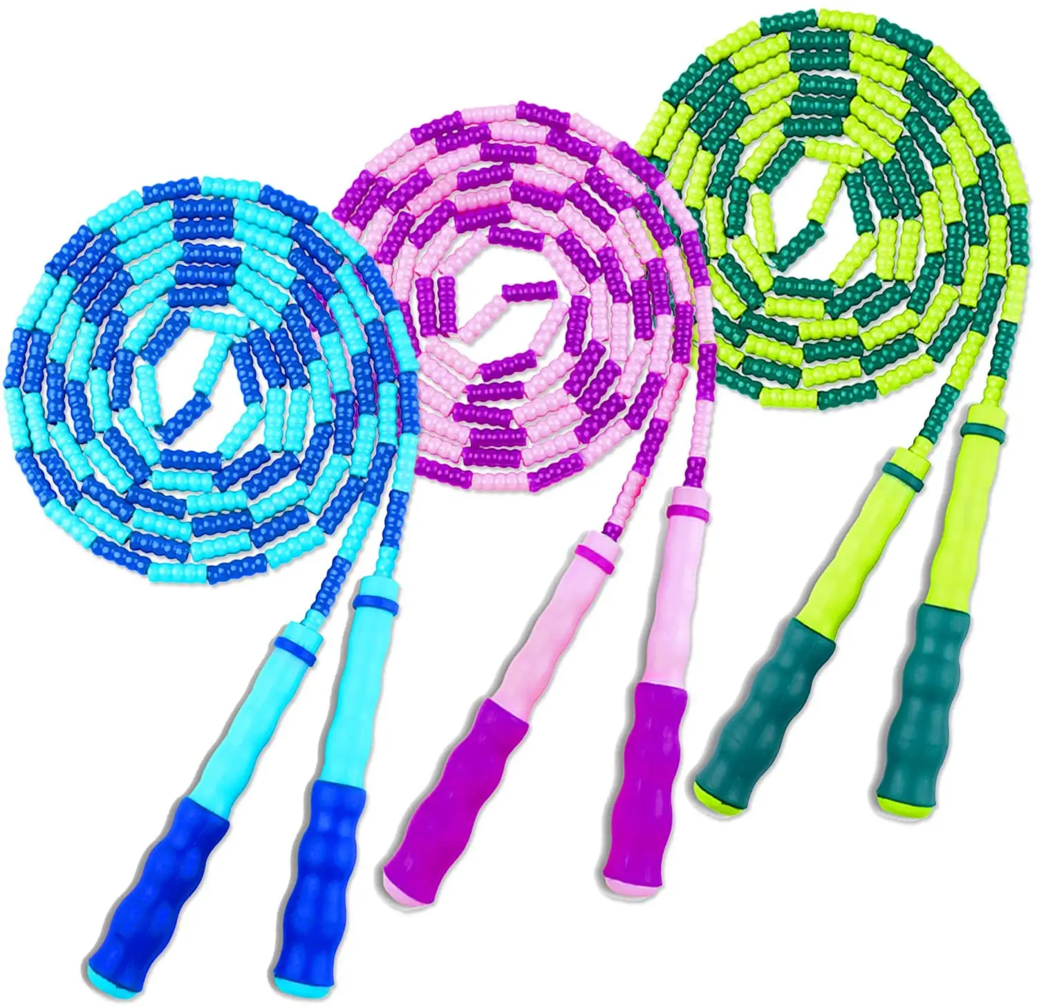 

Adjustable Soft Beaded Fitness Jump Rope