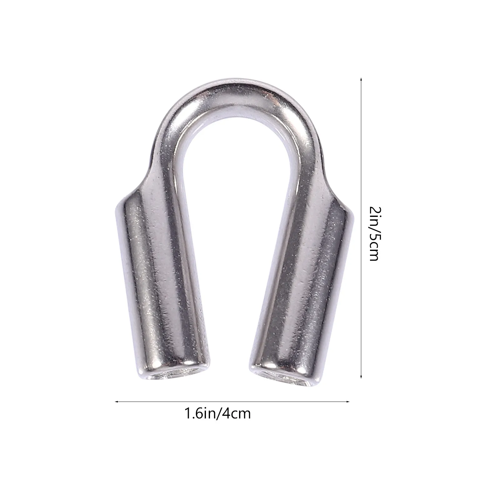 4Pcs Stainless Steel Wire Rope Thimbles for Cable Protection, Heavy-Duty Rigging Chicken Heart Rings