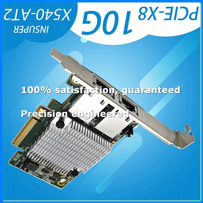 10G Double Port Ethernet Network Card X540-T2 PCIE-X8 X16 Nework Extend Adapter Support for NAS-DTD2