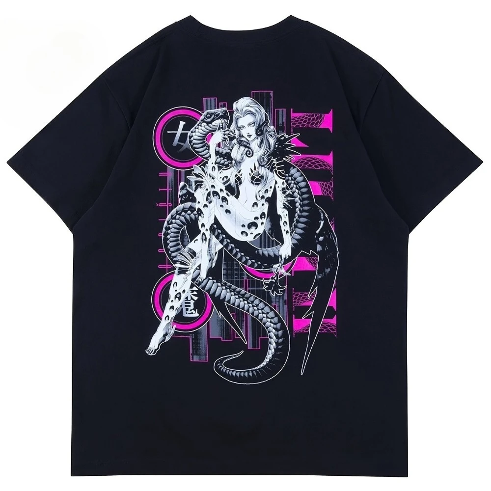 Shin Megami Tensei V: Revenge Lilith T-Shirt- Unisex Black T-Shirt Featuring The Iconic Lilith Logo Men's T-shirts for Summer