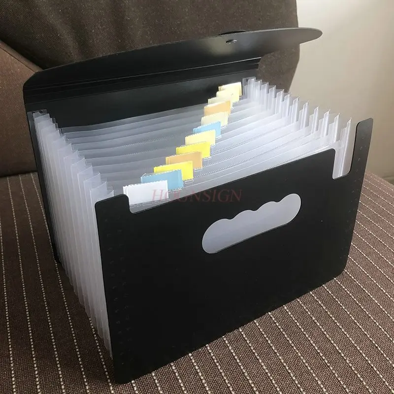 Thickened PP durable storage box, document organization, reimbursement form classification, bill folder, A4 folder, exam paper view 2